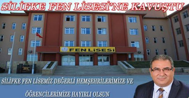 SİLİFKEMİZ FEN LİSESİ'NE KAVUŞTU