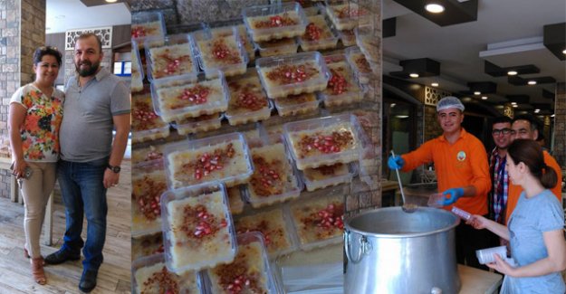 Mersin Şef Tantuniden bin kişilik aşure ikramı