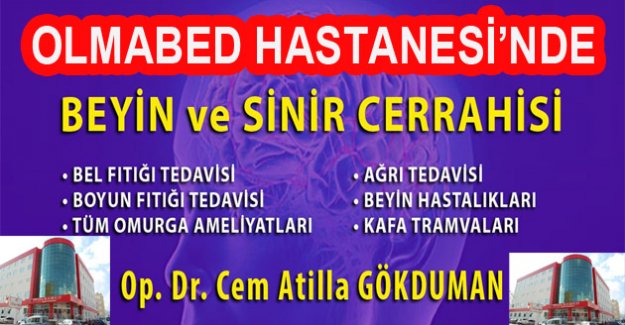 Olbamed hastanesinde beyin ve sinir cerrahi uzmanı göreve başladı