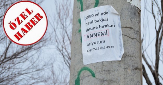 KENDİNİ  BAKKALA BIRAKAN ANNESİNİ ARIYOR