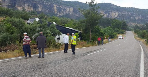 Silifke’de otobüs kazası