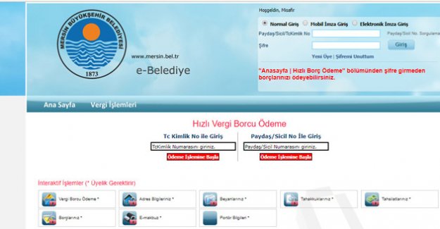 BÜYÜKŞEHİR BELEDİYESİ E-BELEDİYE SİSTEMİNİ HAYATA GEÇİRDİ