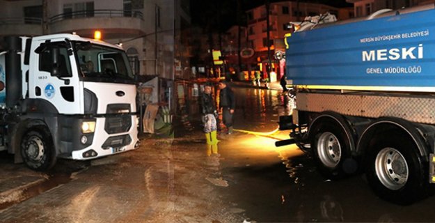 Büyükşehir'den yaşanan sel felaketine anında müdahale