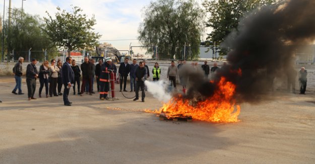 MESKİ personeli, yangın konusunda bilinçlendirildi