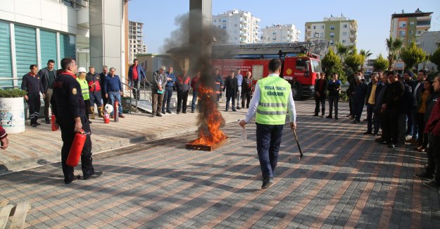 Belediyeden Yangın Tatbikatı