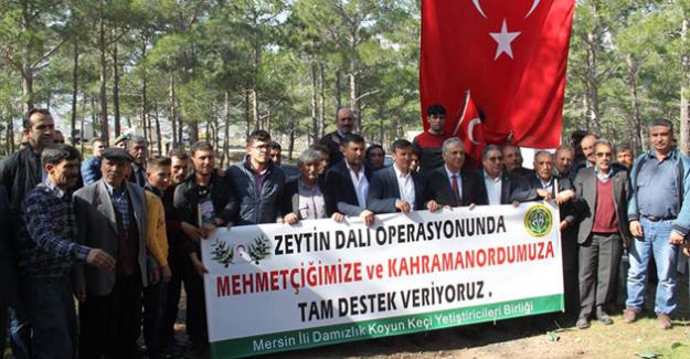 Yörüklerden Zeytin dalı harekatına tam destek