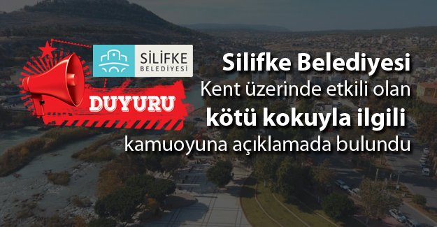 Silifke Belediyesi’nden kamuoyuna duyuru