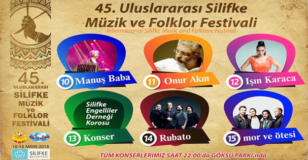 Silifke’de Festival sanatçıları belli oldu