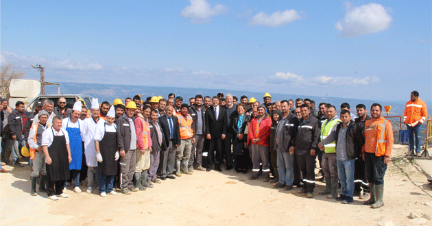 Başkan Turgut’tan, MEDMAR personeline ziyaret