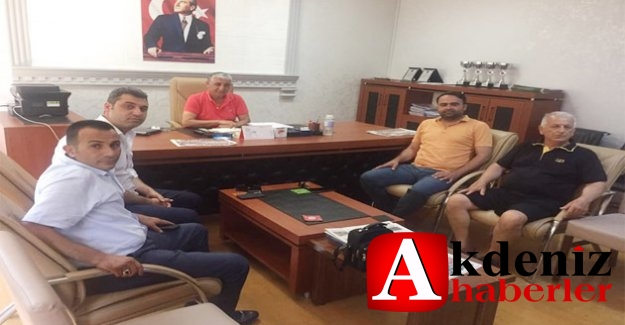 Belediye Sporlu yöneticilerden Mersin ASKF’ye ziyaret