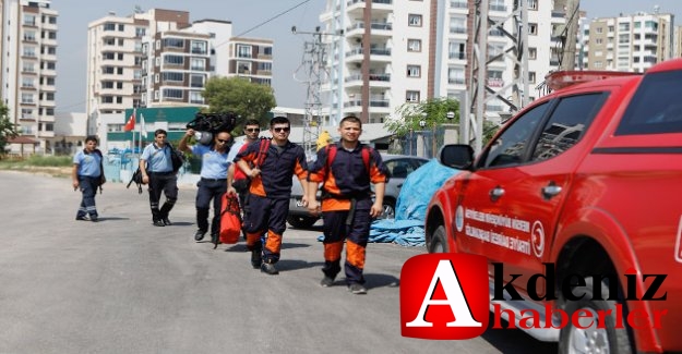 MERSİN İTFAİYESİ’NDEN ENGİN EROĞLU’NU KURTARMA ÇALIŞMALARINA DESTEK