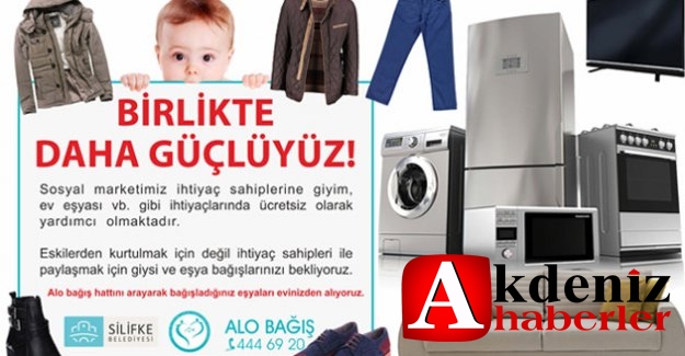 Sosyal Markete bağışlar devam ediyor