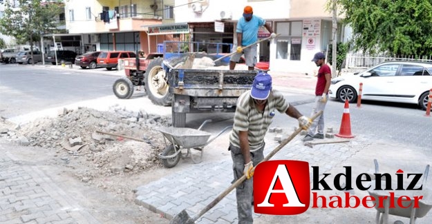 Göksu mahallesinde parke çalışmaları sürüyor