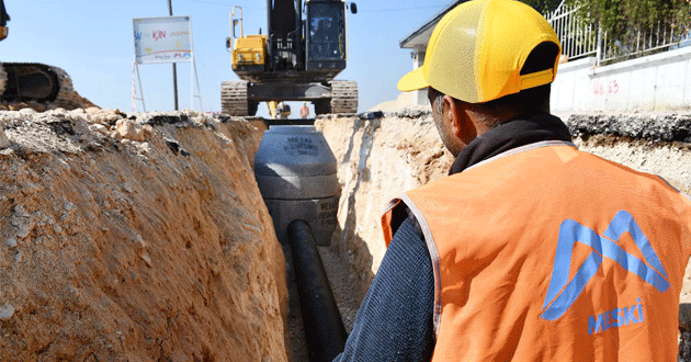 MESKİ, Yeşilçimen mahallesinin kanalizasyon ihtiyacını giderdi