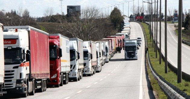 Yasak kalktı nakliyeciler rotayı Avrupa'ya çevirdi