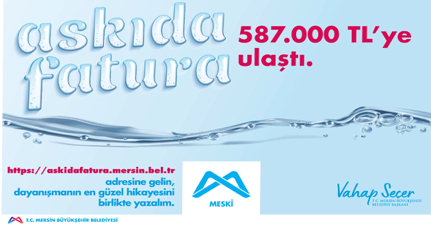 Askıda fatura 587 bin 81 tl’ye ulaştı