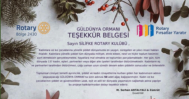 Silifke Rotary  Kulübünden anlamlı  bağış