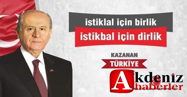 İSTİKLAK İÇİN BİRLİK,        İSTİKBAL İÇİN DİRLİK.