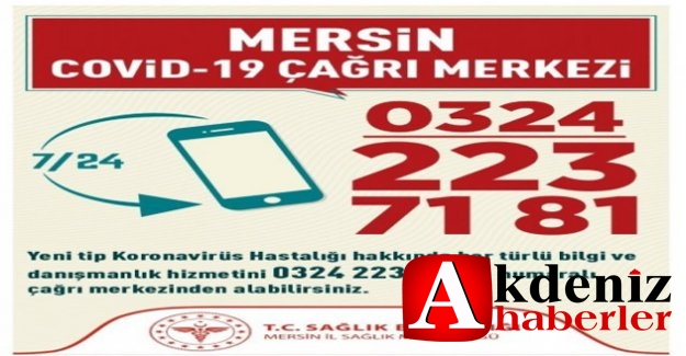 Mersin’de Covid-19 Çağrı Merkezi Hizmete Girdi