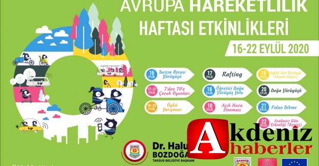 Tarsus Belediyesi, Avrupa Hareketlilik Haftasını Çevre Dostu Aktiviteler İle Kutlayacak