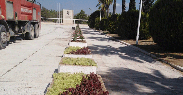 Kıbrıs şehitliği bakıma alındı