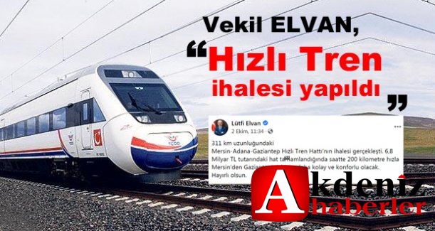 Mersin Milletvekili Elvan'dan Müjde!