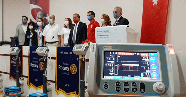 Silifke Rotary Kulübü Silifke Devlet Hastanesi'ne Solunum Cihazı Bağışladı