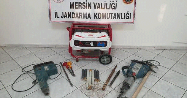 Sit alanında kaçak kazıya suçüstü