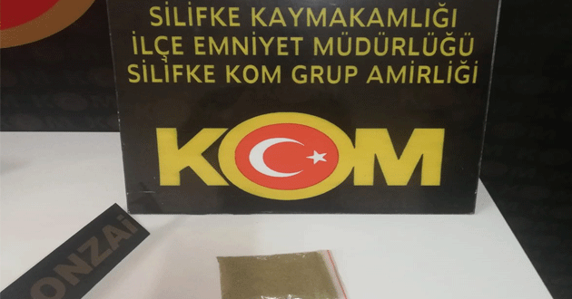 Silifke’de uyuşturucu operasyonu