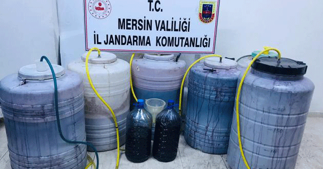 Mersin’de 1184 litre sahte içki ele geçirildi