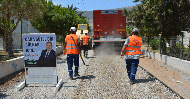 GÜLNAR BELEDİYESİNDEN ASFALT ATAĞI