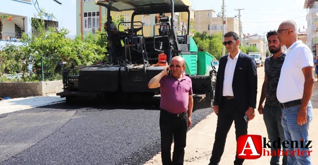 Silifke'de 8 mahallede asfalt çalışması yapıldı.