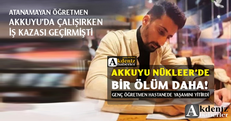 Genç öğretmenden bugün kötü haber geldi