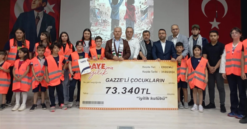 Mersinli minik yüreklerden, Filistin'e yardım