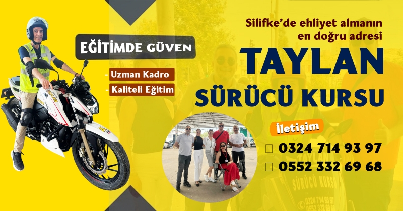Taylan Sürücü Kursu Silifkede Fark Yaratıyor