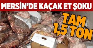 1.5 Ton Kaçak Et Ele Geçirildi