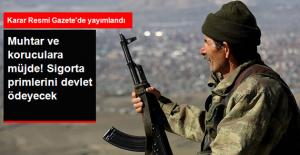 Muhtar ve Korucuların SGK Primlerini Devlet Ödeyecek