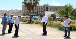 Silifke Belediyesi, Atakent sahilini aydınlatıyor