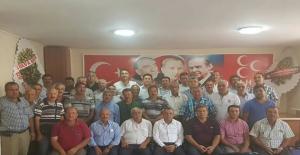 MHP Silifke İlçe Başkanı Muhtarlarla Bir Araya Geldi