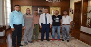 PAZARCILAR KOOPERATİFİ BAŞKANINDAN KAYMAKAMA ZİYARET