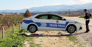 Trafik Aracı maketlerine zarar verdiler