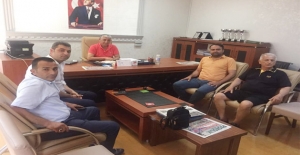 Belediye Sporlu yöneticilerden Mersin ASKF’ye ziyaret