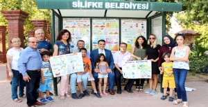 Silifke’de Duraklar Matematik Afişleriyle Süslendi