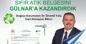 GÜLNAR BELEDİYESİ SIFIR ATIK BELGESİ ALDI