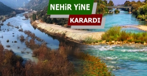 Göksu Nehri yine karardı